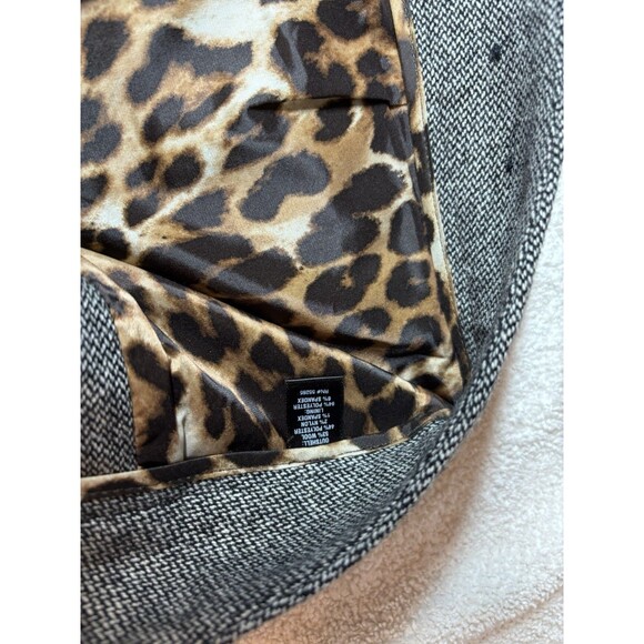 Express Design Studio Shorts SZ 10 Plaid Tweed Black Wool Sailor Button Nautical - Picture 6 of 8